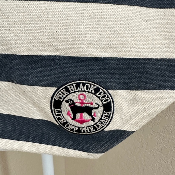 The Black Dog Striped Tote Bag - Picture 4 of 8